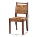 bali & pari Cordoba Bohemian Natural Seagrass and Mahogany Wood 2-Piece Dining Chair - BSOCordoba-Seagrass-DC