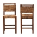 bali & pari Cordoba Bohemian Natural Seagrass and Mahogany Wood 2-Piece Counter Stool Set - BSOLuanda-Seagrass-CS