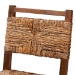 bali & pari Cordoba Bohemian Natural Seagrass and Mahogany Wood 2-Piece Counter Stool Set - BSOLuanda-Seagrass-CS