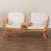 bali & pari Pakis Bohemian Light Honey Rattan Tete-a-Tete Sofa - BSOPakis-Light Honey-Sofa