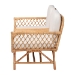 bali & pari Pakis Bohemian Light Honey Rattan Tete-a-Tete Sofa - BSOPakis-Light Honey-Sofa