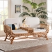 bali & pari Pakis Bohemian Light Honey Rattan Tete-a-Tete Sofa - BSOPakis-Light Honey-Sofa