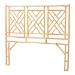 bali & pari Karavo Bohemian Natural Rattan Queen Size Standalone Headboard