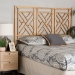 bali & pari Karavo Bohemian Natural Rattan Queen Size Standalone Headboard - BSOKaravo W162-Natural Rattan-HB-Queen