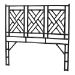 bali & pari Karavo Bohemian Black Natural Rattan Queen Size Standalone Headboard