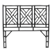 bali & pari Karavo Bohemian Black Natural Rattan Queen Size Standalone Headboard - BSOKaravo W162-Black Rattan-HB-Queen