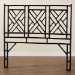 bali & pari Karavo Bohemian Black Natural Rattan Queen Size Standalone Headboard - BSOKaravo W162-Black Rattan-HB-Queen