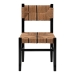 bali & pari Prita Bohemian Paper Loom and Black Mahogany Wood Dining Chair - BSODCC-01-Wood/Black-DC