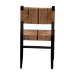 bali & pari Prita Bohemian Paper Loom and Black Mahogany Wood Dining Chair - BSODCC-01-Wood/Black-DC