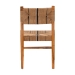 bali & pari Prita Bohemian Paper Loom and Natural Mahogany Wood Dining Chair - BSODCC-02-Wood/Brown-DC