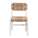 bali & pari Talli Bohemian Paper Loom and White Mahogany Wood Dining Chair - BSOBCP-03-Wood/White-DC