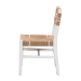 bali & pari Talli Bohemian Paper Loom and White Mahogany Wood Dining Chair - BSOBCP-03-Wood/White-DC