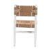 bali & pari Talli Bohemian Paper Loom and White Mahogany Wood Dining Chair - BSOBCP-03-Wood/White-DC