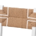 bali & pari Talli Bohemian Paper Loom and White Mahogany Wood Dining Chair - BSOBCP-03-Wood/White-DC