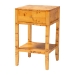 bali & pari Ghina Modern and Contemporary Natural Light Mappa Burl Wood 1-Drawer Nightstand
