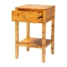 bali & pari Ghina Modern and Contemporary Natural Light Mappa Real Burl Wood 1-Drawer Nightstand - BSOSVN-1517B-Natural Burl Op1-Ghina-NS