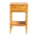 bali & pari Ghina Modern and Contemporary Natural Light Mappa Real Burl Wood 1-Drawer Nightstand - BSOSVN-1517B-Natural Burl Op1-Ghina-NS
