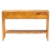 bali & pari Ghina Modern and Contemporary Natural Light Mappa Real Burl Wood 2-Drawer Console Table - BSOSVN-1518-Natural Burl Op1-Ghina-Console Table