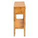 bali & pari Ghina Modern and Contemporary Natural Light Mappa Real Burl Wood 2-Drawer Console Table - BSOSVN-1518-Natural Burl Op1-Ghina-Console Table