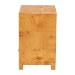 bali & pari Camira Modern and Contemporary Natural Light Mappa Real Burl Wood 1-Drawer Nightstand - BSOSVN-1150-Natural Burl Op1-Nella-NS