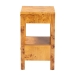 bali & pari Azmi Modern and Contemporary Natural Light Mappa Real Burl Wood 2-Drawer Nightstand - BSOSVN-1151-Natural Burl Op1-Azmi-NS
