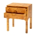 bali & pari Kayla Modern and Contemporary Natural Light Mappa Real Burl Wood 2-Drawer Nightstand - BSOSVN-1152-Natural Burl Op1-Kayla-NS