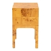 bali & pari Kayla Modern and Contemporary Natural Light Mappa Real Burl Wood 2-Drawer Nightstand - BSOSVN-1152-Natural Burl Op1-Kayla-NS