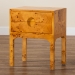 bali & pari Kayla Modern and Contemporary Natural Light Mappa Real Burl Wood 2-Drawer Nightstand - BSOSVN-1152-Natural Burl Op1-Kayla-NS