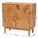 bali & pari Latika Modern and Contemporary Natural Mappa Real Burl Wood Storage Cabinet - BSOSVN-789-Natural Burl-Blopy-Cabinet