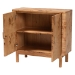 bali & pari Latika Modern and Contemporary Natural Mappa Real Burl Wood Storage Cabinet - BSOSVN-789-Natural Burl-Blopy-Cabinet