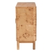 bali & pari Latika Modern and Contemporary Natural Mappa Real Burl Wood Storage Cabinet - BSOSVN-789-Natural Burl-Blopy-Cabinet