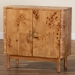 bali & pari Latika Modern and Contemporary Natural Mappa Real Burl Wood Storage Cabinet - BSOSVN-789-Natural Burl-Blopy-Cabinet