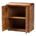 bali & pari Valora Modern and Contemporary Natural Mappa Real Burl Wood 2-Door Console Cabinet - BSOSVN-1308B-Natural Burl-Nebu-2DR-Cabinet