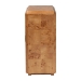 bali & pari Valora Modern and Contemporary Natural Mappa Real Burl Wood 2-Door Console Cabinet - BSOSVN-1308B-Natural Burl-Nebu-2DR-Cabinet