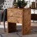 bali & pari Nebu Modern and Contemporary Natural Mappa Real Burl Wood Nightstand - BSOSVN-1311-Natural Burl-Nebu-NS