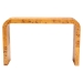 bali & pari Revelle Modern and Contemporary Natural Light Mappa Real Burl Wood Console Table - BSOSVN-14-Natural Burl Op1-Console Table