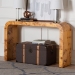 bali & pari Revelle Modern and Contemporary Natural Light Mappa Real Burl Wood Console Table - BSOSVN-14-Natural Burl Op1-Console Table