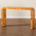 bali & pari Revelle Modern and Contemporary Natural Light Mappa Real Burl Wood Console Table - BSOSVN-14-Natural Burl Op1-Console Table