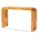 bali & pari Revelle Modern and Contemporary Natural Light Mappa Real Burl Wood Console Table - BSOSVN-14-Natural Burl Op1-Console Table