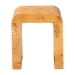 bali & pari Revelle Modern and Contemporary Natural Light Mappa Real Burl Wood End Table - BSOSVN-1140-Natural Burl Op1-Okin-ET
