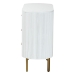 bali & pari Beyla Mid-Century White Fluted Wood and Gold Metal 3-Drawer Dresser - BSOSVN-1240-White/Gold-Dubai-3DW-Dresser