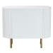 bali & pari Beyla Mid-Century White Fluted Wood and Gold Metal 3-Drawer Dresser - BSOSVN-1240-White/Gold-Dubai-3DW-Dresser