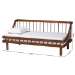 Baxton Studio Helio Mid-Century Modern Walnut Brown Finished Wood Twin Daybed - BSOMG0223-Walnut-Daybed-Twin