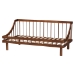 Baxton Studio Helio Mid-Century Modern Walnut Brown Finished Wood Twin Daybed - BSOMG0223-Walnut-Daybed-Twin