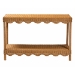bali & pari Oteria Bohemian Light Honey Scalloped Rattan Console Table - BSOPalm Short-Light Honey Rattan-Console Table