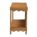 bali & pari Oteria Bohemian Light Honey Scalloped Rattan Console Table - BSOPalm Short-Light Honey Rattan-Console Table