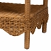 bali & pari Oteria Bohemian Light Honey Scalloped Rattan Side Table - BSOPalm Short-Light Honey Rattan-Side Table