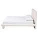 Baxton Studio Ralayna Modern Luxe Ivory Boucle Fabric Queen Size Bed - BSOBBT61168 A1-Ivory-Queen