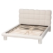 Baxton Studio Ralayna Modern Luxe Ivory Boucle Fabric Queen Size Bed - BSOBBT61168 A1-Ivory-Queen