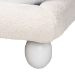 Baxton Studio Eladio Modern Luxe Ivory Boucle Fabric Queen Size Bed - BSOBBT61186.11-White-Queen